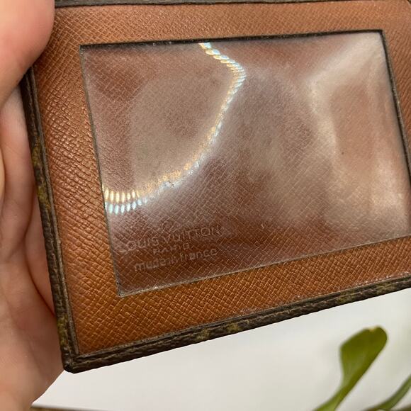 Louis Vuitton ID Card Holder Wallet Bifold Vintage Monogram Canvas 1985 - Picture 11 of 12